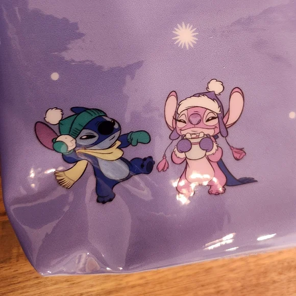 Stitch & Angel Winter PU Cosmetic Bag NWT - Picture 4 of 5